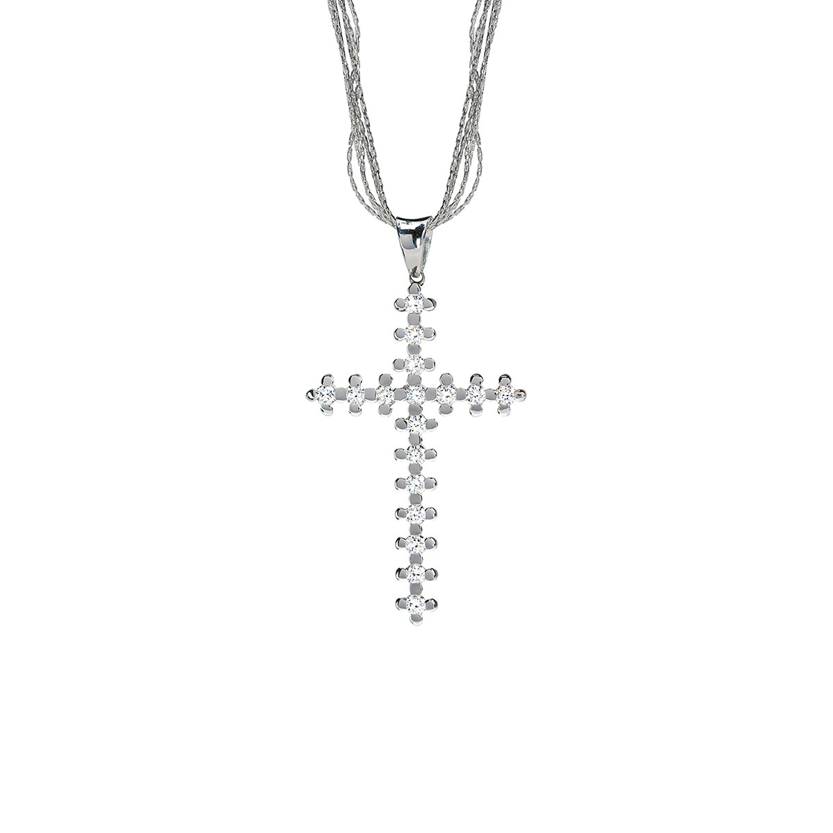 βαπτισικος σταυρος γυναικειος με διαμαντια